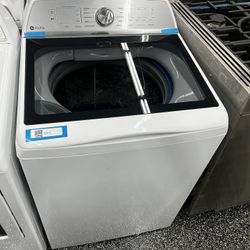 GE Profile Top Load Washer And Electric Dryer Set 