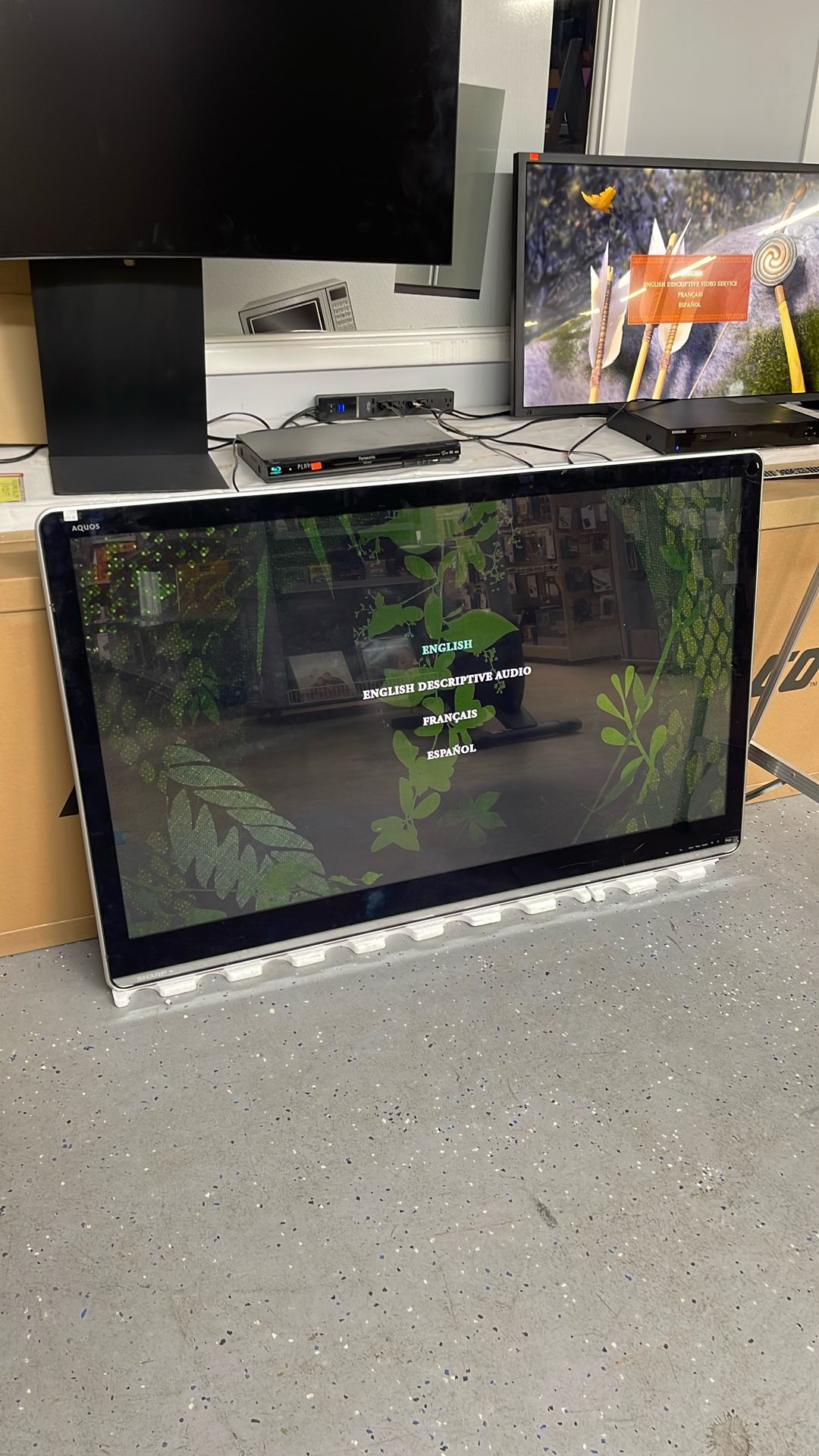 Sharp Aquos 60” Tv, No Stand