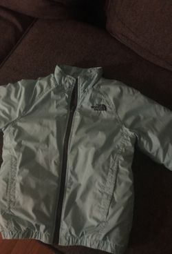Light color green North face Girls jacket size XS