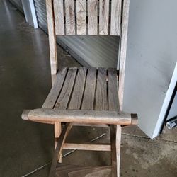 Bar Height Wooden Chair