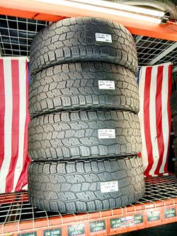 ✅ LT285/60R20 COOPER DISCOVERER AT3 XLT ALL TERRAIN OFF-ROAD 10PR LOAD E 285 60 20 USED TIRES SET