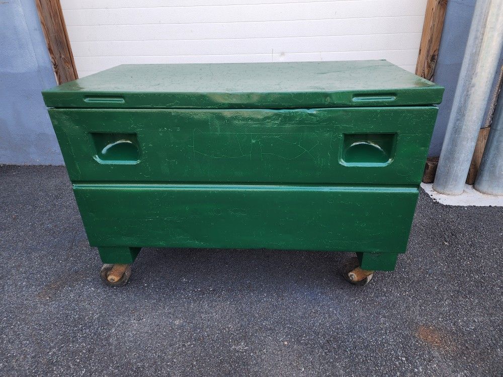 Greenlee 2448 Jobox Lockable Storage Tool Box 48" x 24" on wheels, 