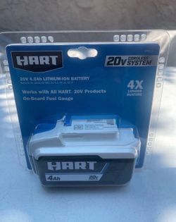 HART 20-Volt Lithium-lon 4.0Ah Battery (Charger