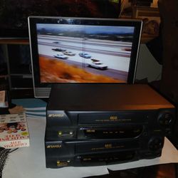 2 Sansui VCR4510E Video Cassette Recorder 4 Head VHS Player One Works One Kinda