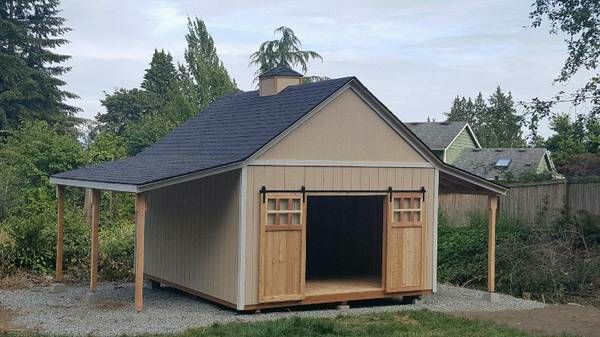 16x16 shed garage cabin