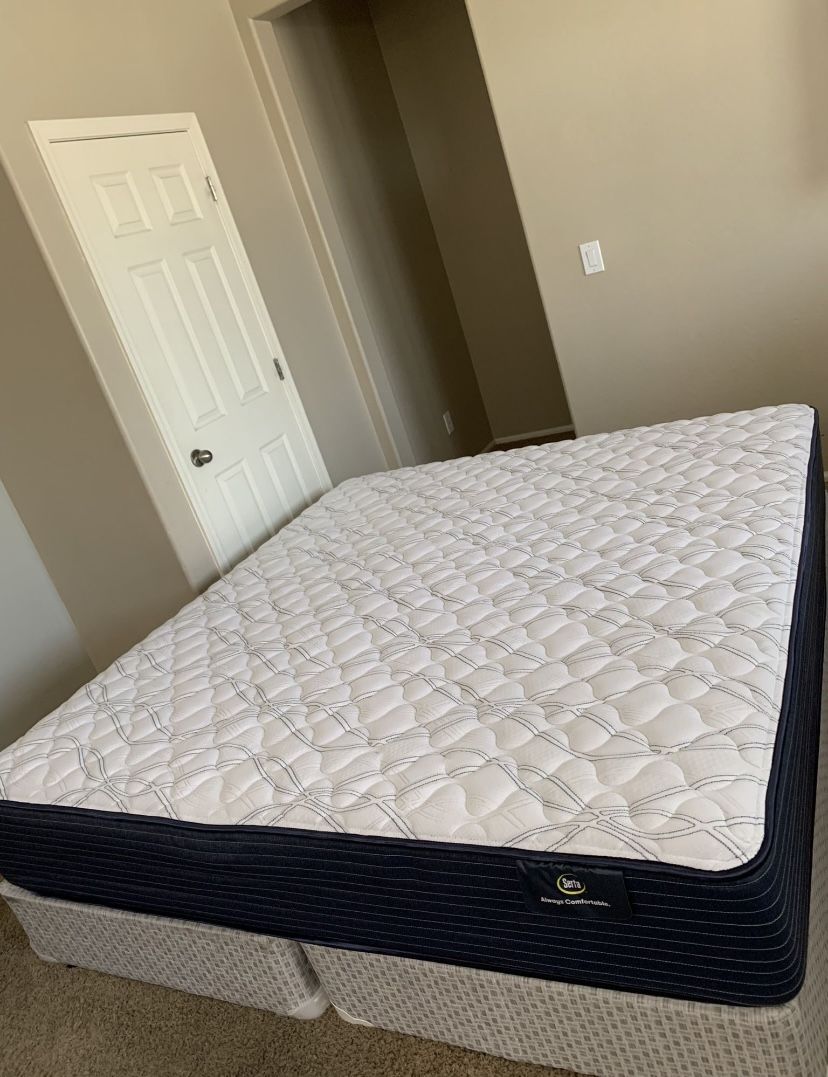 KING SERTA FIRM MATTRESS AND FREE BOX SPRINGS