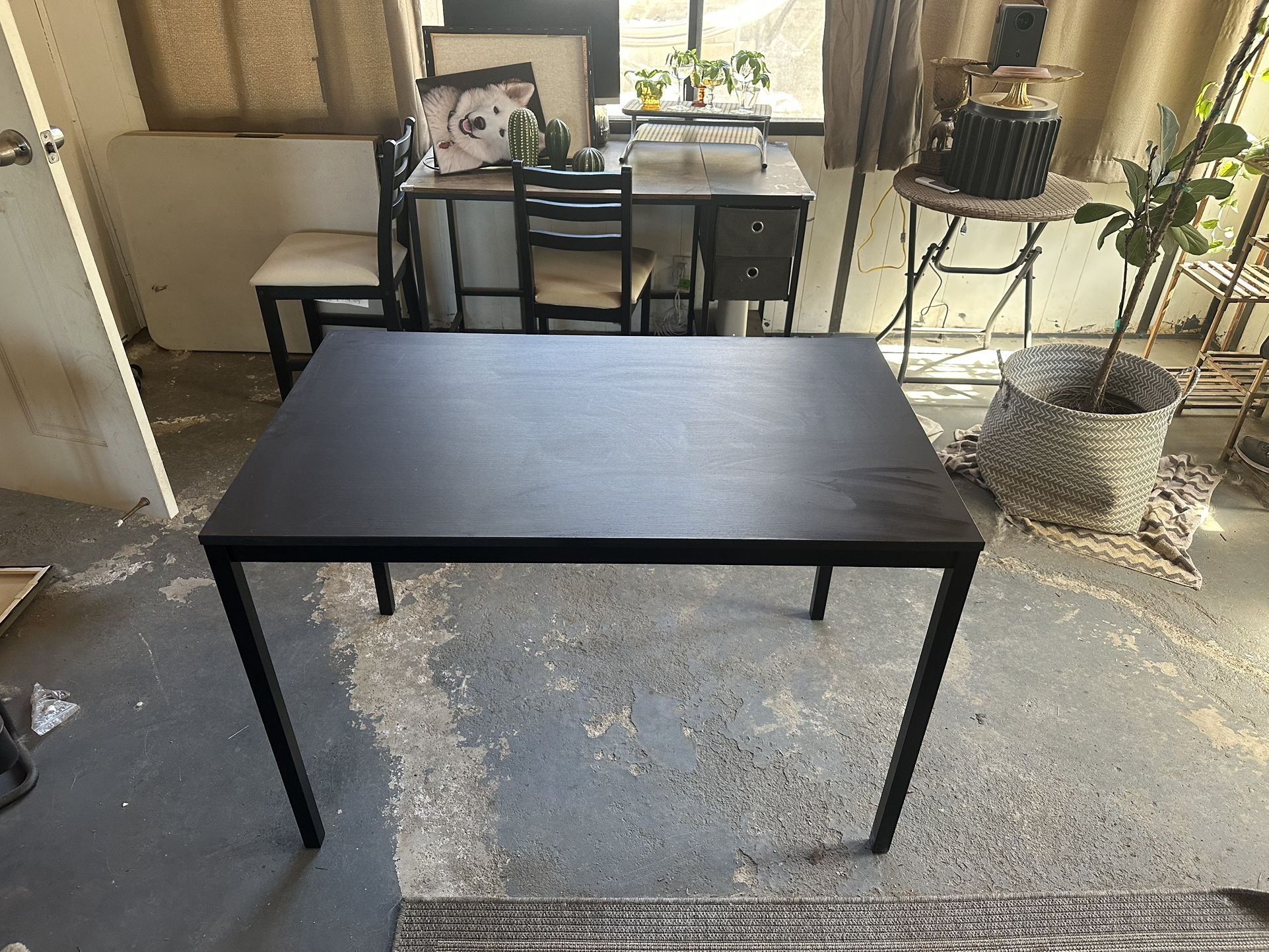 Black IKEA SANDSBERG ADDE Table