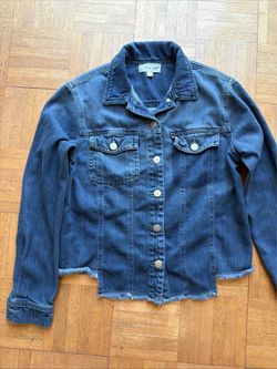 Cloth & Stone XS women’s distressed denim jacket