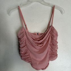 Zesica Corset Mesh Top