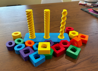 Spinning Shapes Children's Toy | Fine Motor Skills