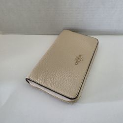 Beige Coach Wallet 