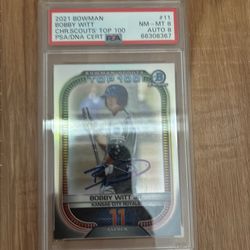 Bobby Witt junior on card auto