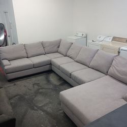 7 seater grey sectional couch