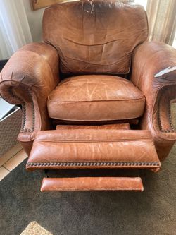 Reclining  leather chair