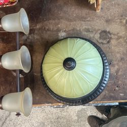 Bathroom Vanity Light And Flush Mount Light 