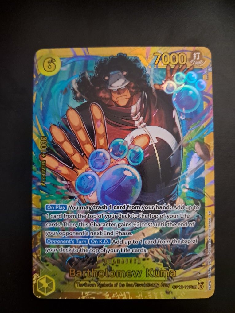 Bartholomew Kuma One Piece Tcg Legacy Of The Master Op12