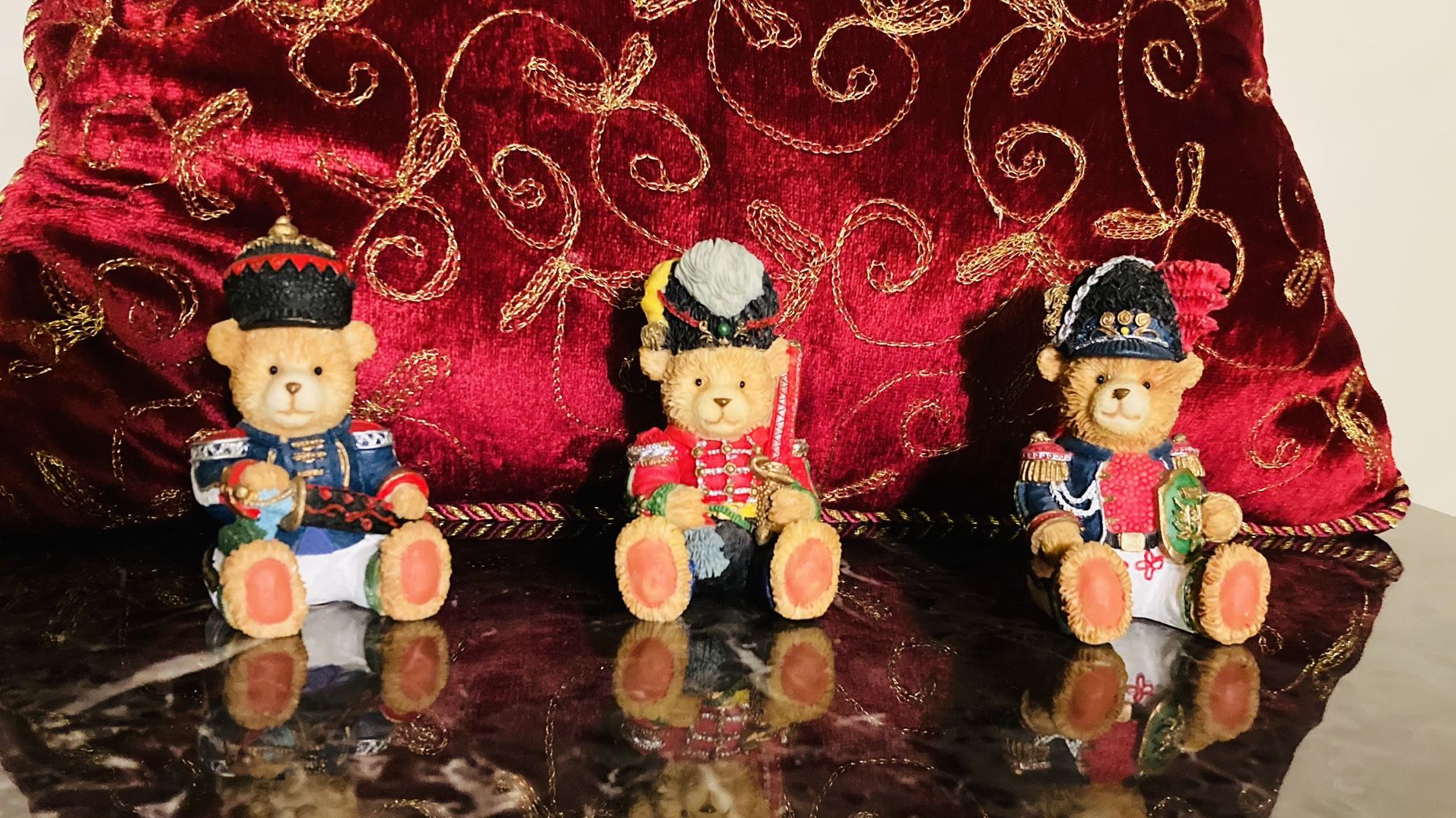 Cherished Teddies:  3 Toy Soldiers