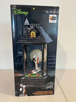 Disney Nightmare Before Christmas Halloween Light-Up Music Water Lantern 14"