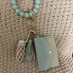 Silicone Key Ring Bracelets Wristlet Keychain Wallet 