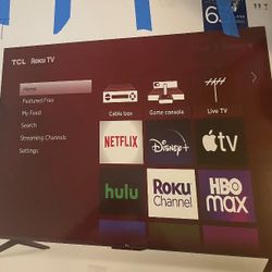 65 In TCL Roku Smart Tv