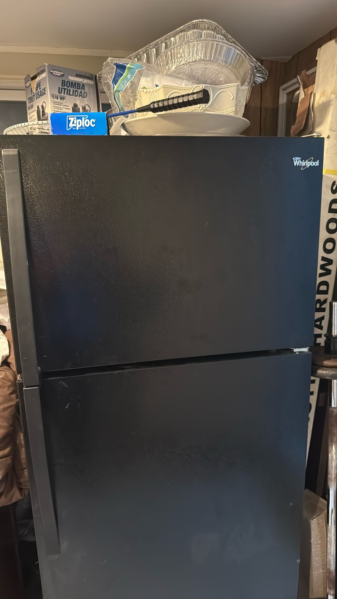 Whirlpool black refrigerator