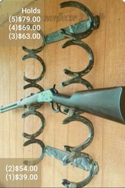 Horseshoe Rifle Rack