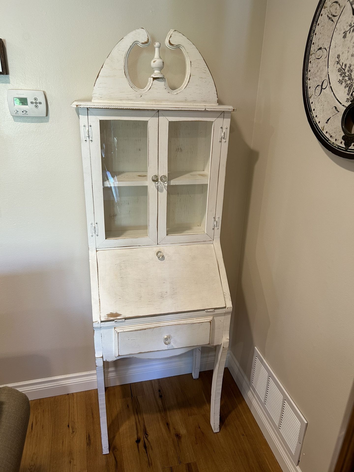 White Washed Secretary Deal Or Display Case North Fullerton 