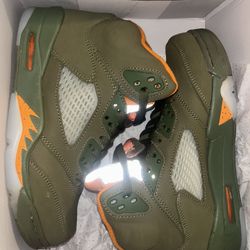 Olive Green Jordan Retro 5s