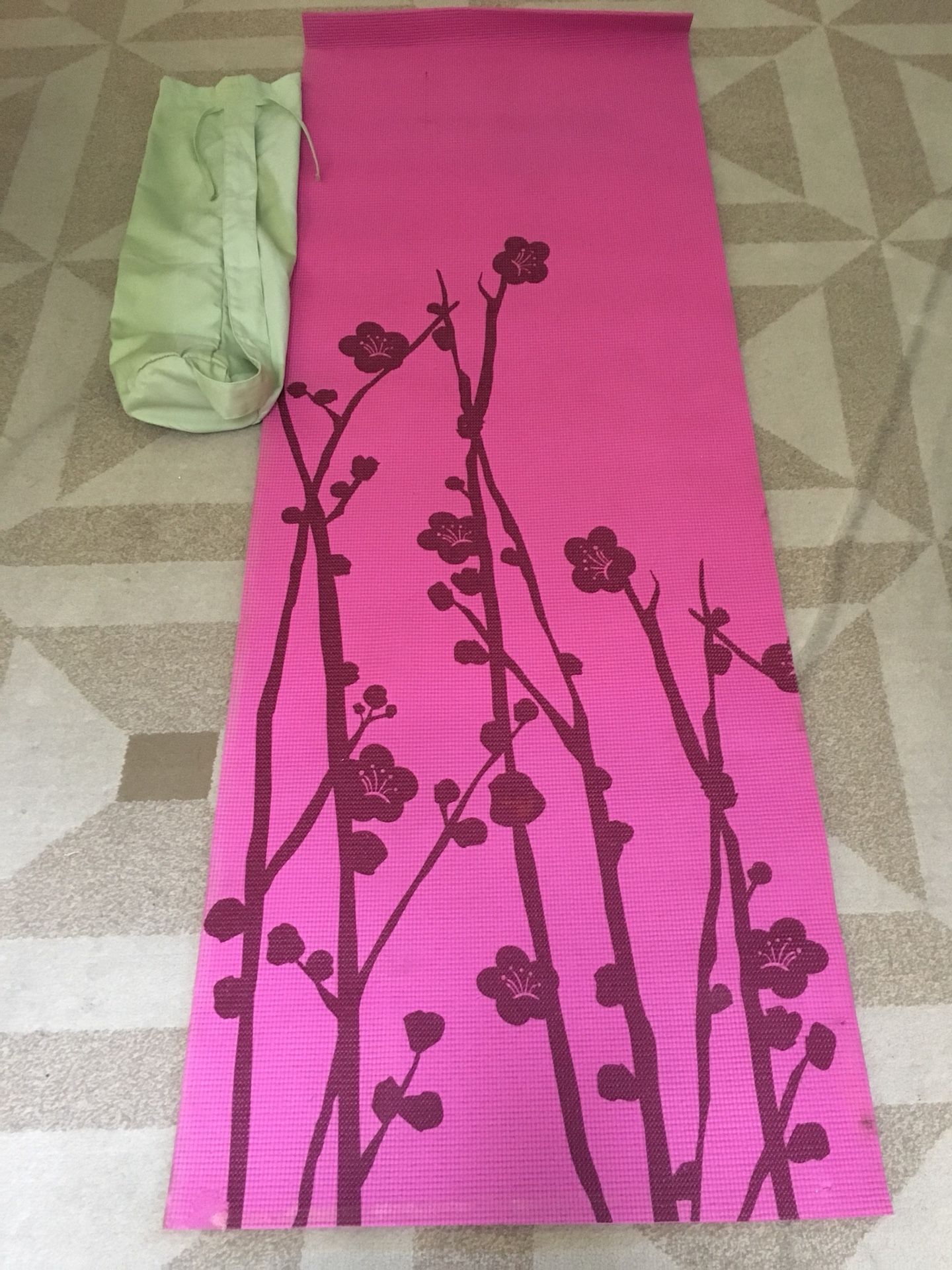 Danskin full size Yoga Mat with carrying case $15