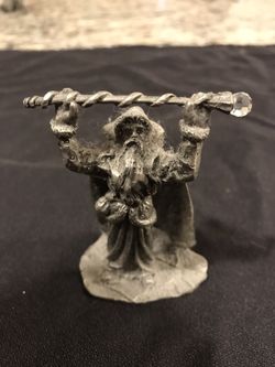 Pewter wizard 3" x 2"