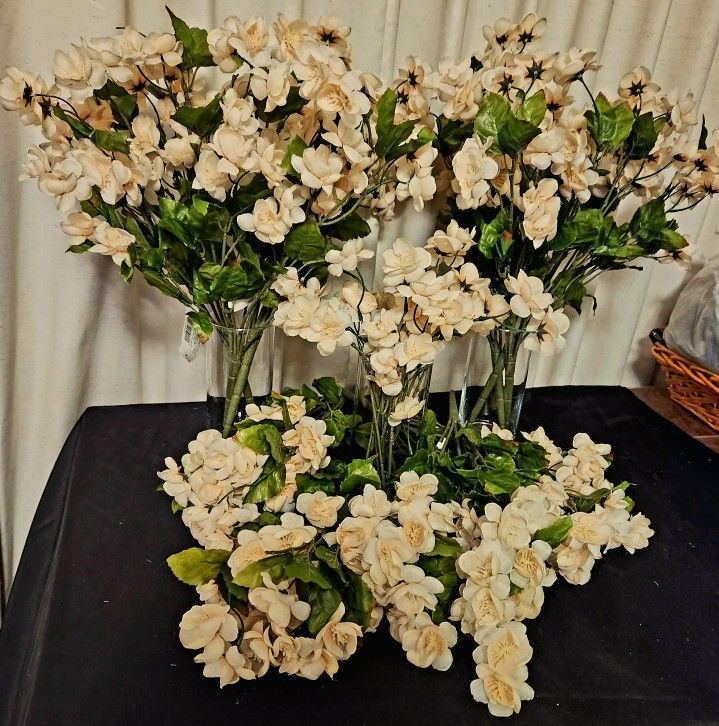 Blush /apricot Faux Flowers
