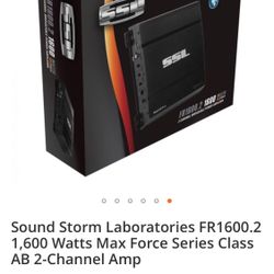 SoundStorm (SSL) FR1600.2 Force Series 1600W 2-Ch Bridgeable Power Amplifier 