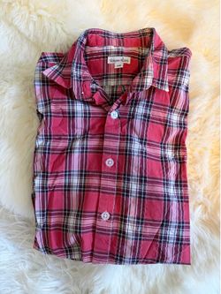 Steven Alan Hidden Pocket Plaid Button Down Shirt XS Made in USA