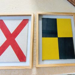 Nautical Letter Art Framed Prints