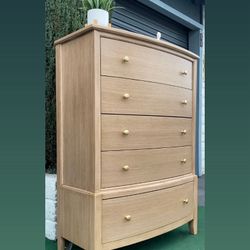 POTTERY BARN INSPIRED TALL WOOD DRESSER/ REFINISHED 