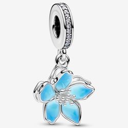 Pandora Blue Blossom Dangle Charm