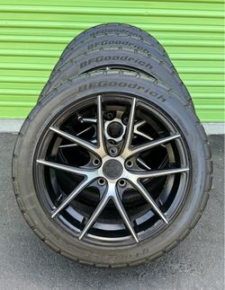18x8” NICHE WHEELS & TIRES - 5x120 Bolt Pattern