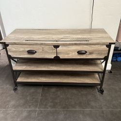 Rustic Grey TV Stand 
