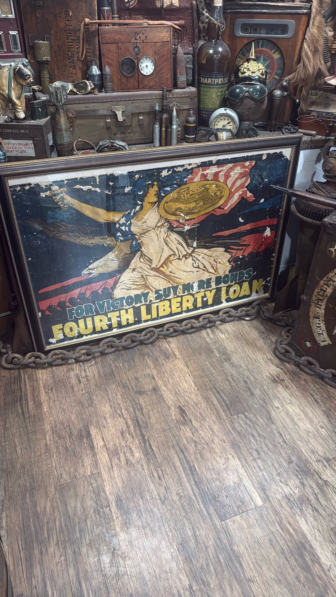 Ww1 U.S Victory Bonds Liberty Loans Large Poster Original