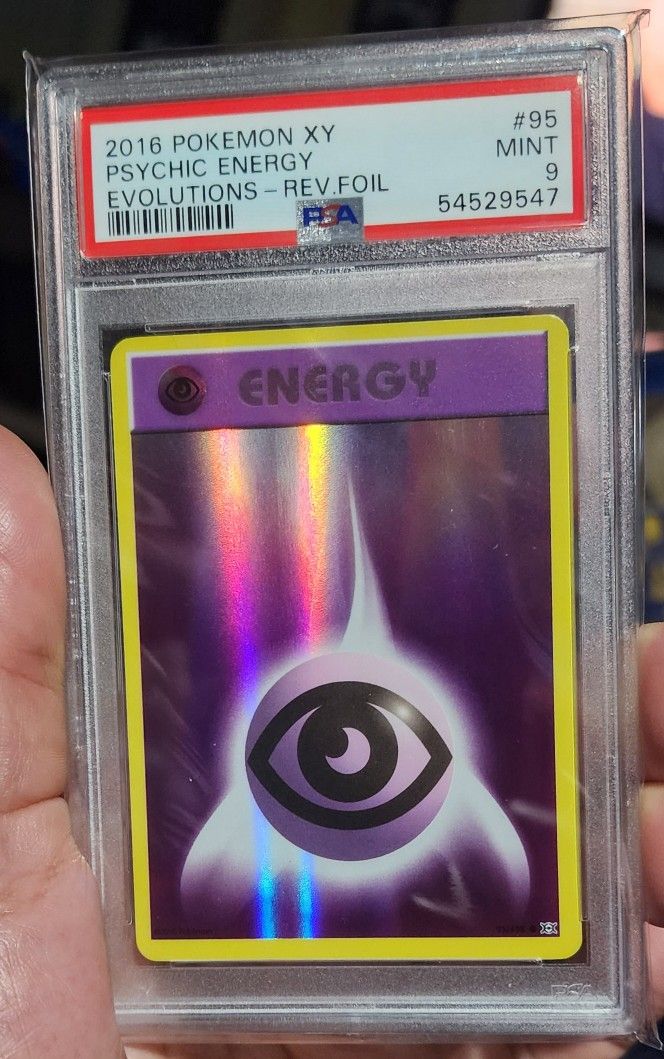 FOR SALE / NFT - POKEMON PSA 9 - 2016 PSYCHIC ENERGY EVOLUTIONS REV. HOLO #95