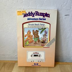 Vintage 1985 Worlds Of Wonder Teddy Ruxpin Adventure Series Grundo Beach Party