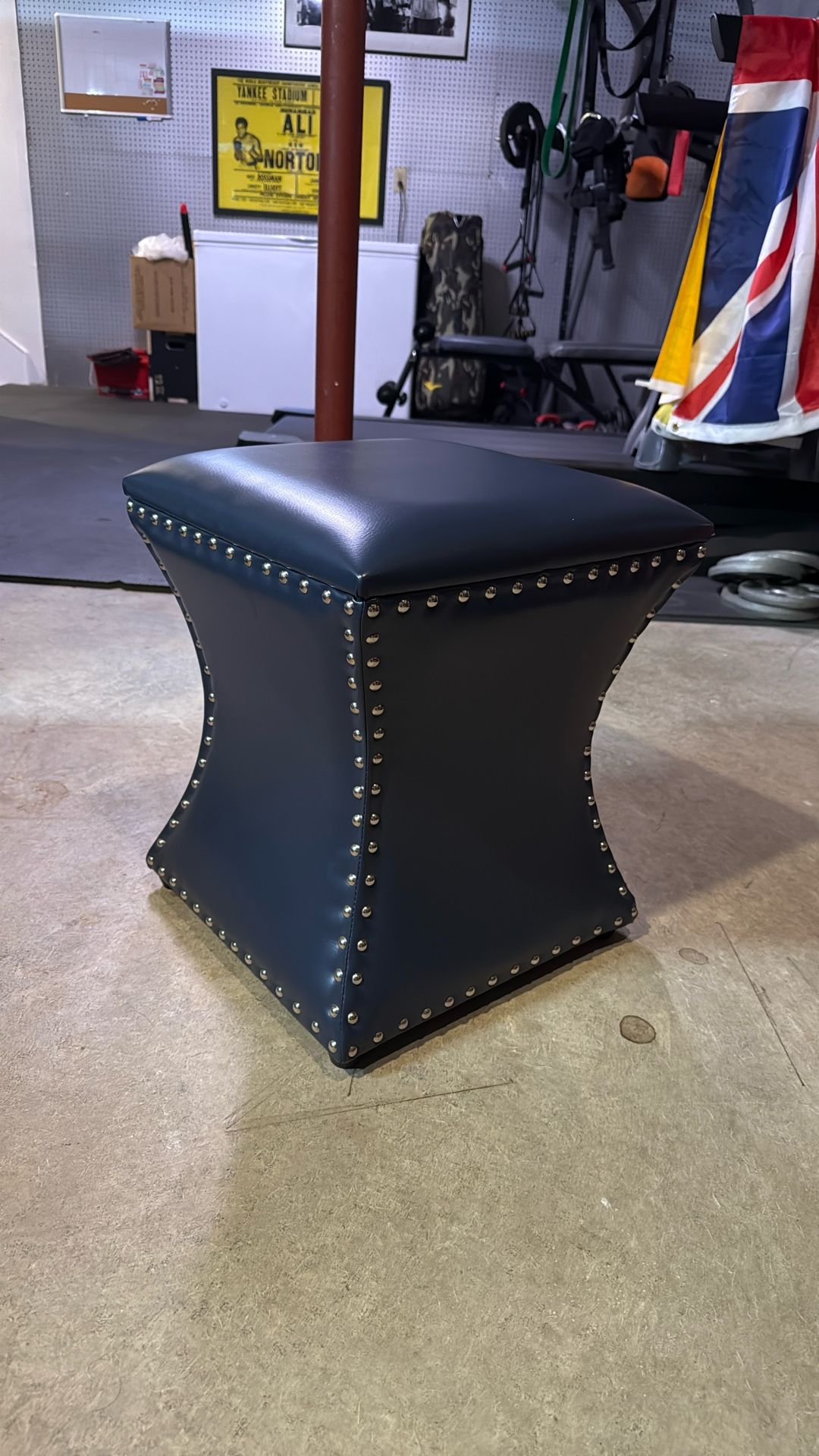 Leather Ottoman