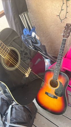 2 guitars Danville and Indiana scout