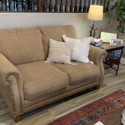 Love Seat And Chair With Ottoman 