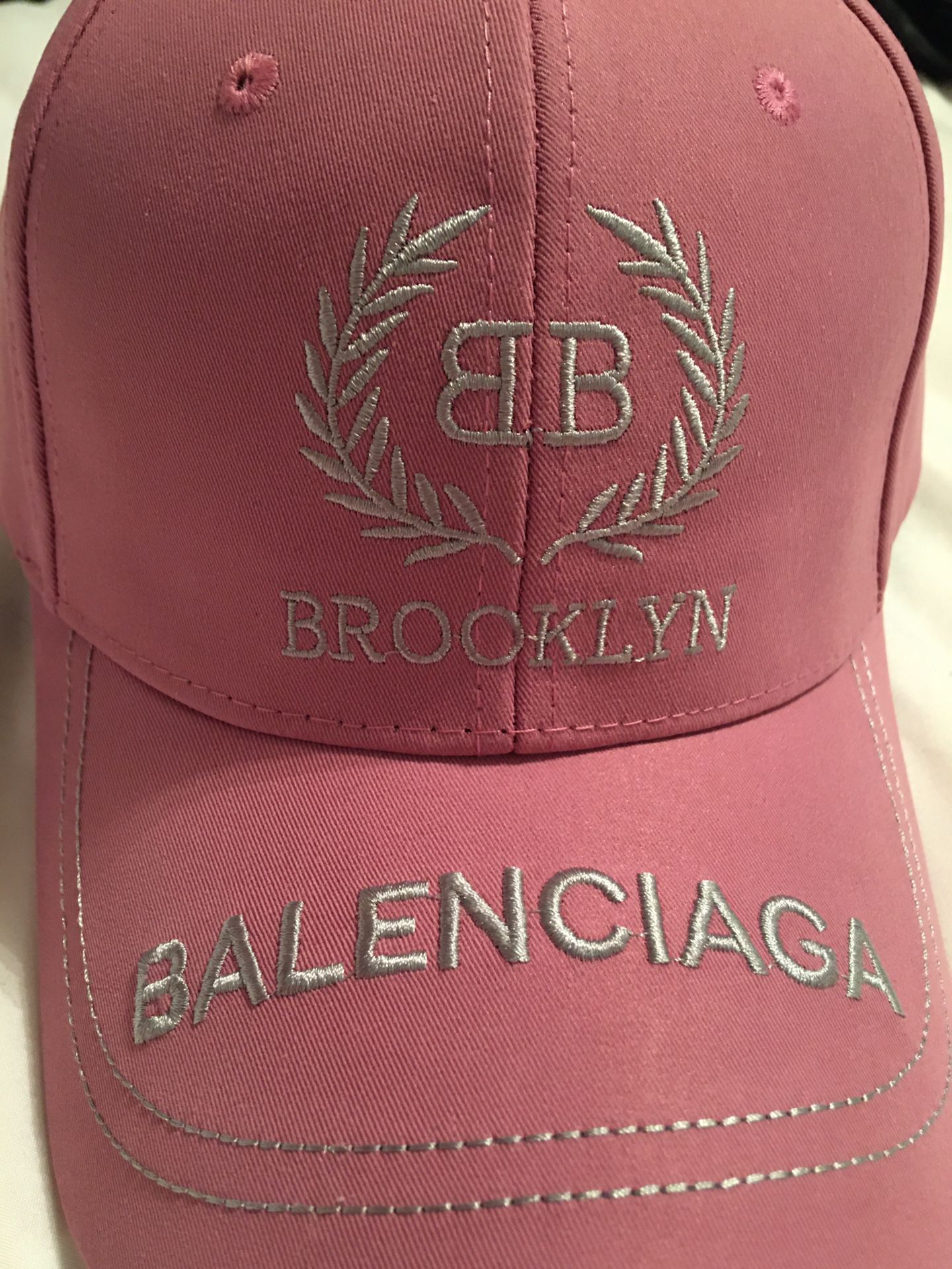 Pink Balenciaga hat
