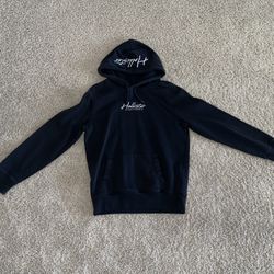Black Hollister Plain Hoodie: Adult S