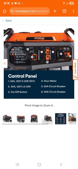 Generac 4500 Watt Gp4000df