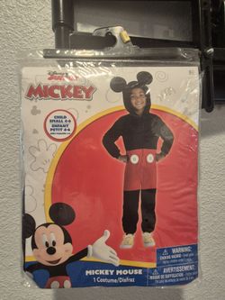 Mickey Mouse Costume size 3-4 & 4-6