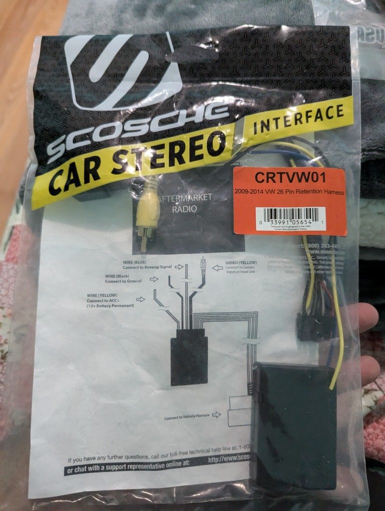 Scosche Backup Camera Harness for VW