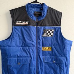 Harley Davidson Motorcycle #1 USA Racing Department Vest Jacket Men’s Size 3XL